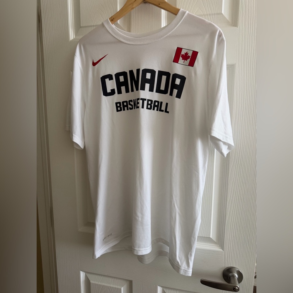 Nike White Canada Basketball T-Shirt